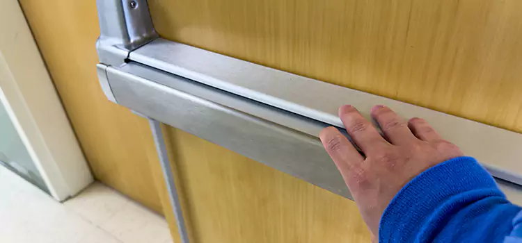 Installing a Push Bar on a Door Central